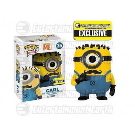 Figurine Moi moche et Méchant - Carl Moustache Exclu Entertainment Earth Pop 10cm