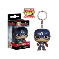 Porte Clé Marvel Avengers - Captain America Pop 4cm