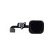 Nappe Bouton Home compatible avec iPhone 6 / 6 Plus Noire