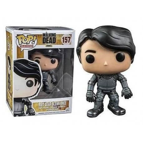 Figurine Walking Dead - Glenn Riot Gear Exclu Pop 10cm