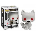 Figurine Game Of Thrones - WireWolf Ghost Flocked Exclu Pop 10cm