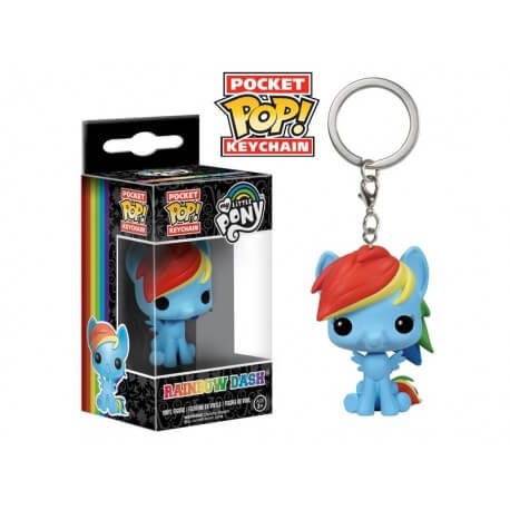 Porte Clé My Little Pony - Rainbow Dash Pocket Pop 4cm