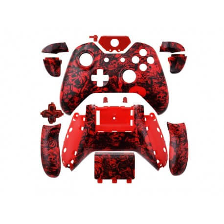 Coque Manette Xbox One - Skull Grave Red