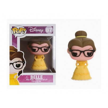 Figurine Disney - Belle Nerd Hipster Exclu Pop 10cm