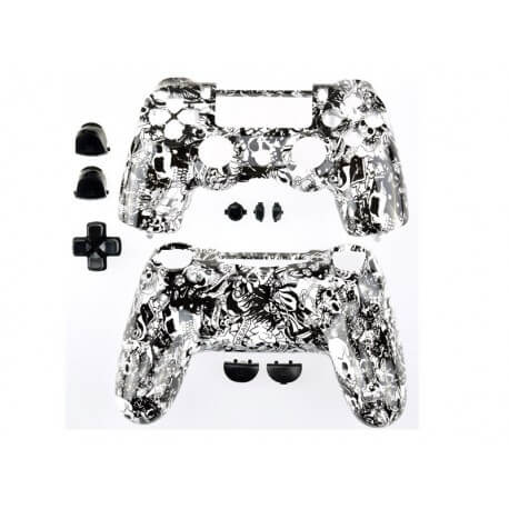 Coque Manette Playstation 4 - Skull Grave Black