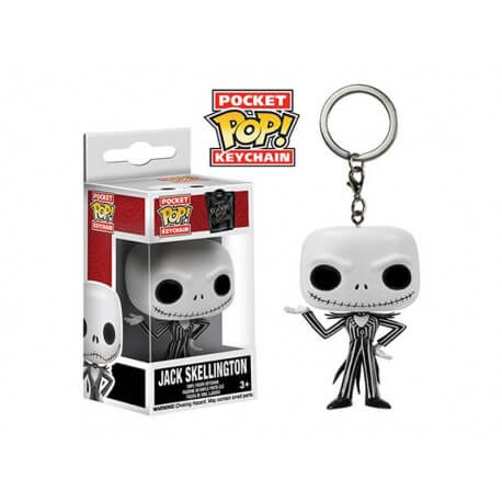 Porte Clé Disney - NBX Jack Skellington Pocket Pop 4cm