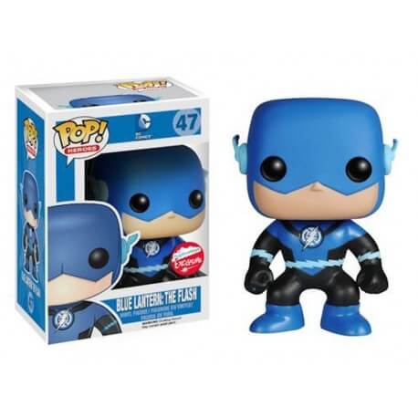 Figurine DC Comics - Blue Lantern Flash Exclu Pop 10cm