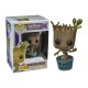 Figurine Guardians of the Galaxy - Dancing Groot Blue Exclu Pop 10cm