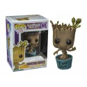 Figurine Guardians of the Galaxy - Dancing Groot Blue Exclu Pop 10cm