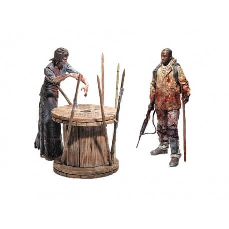 Pack Walking Dead - TV Survival Morgan Diorama 13cm