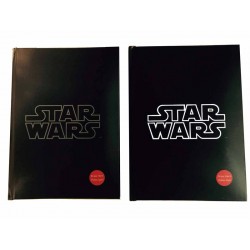 Notebook Lumineux Stars Wars - Logo blanc Exclu 15x20cm