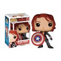 Figurine Marvel Avengers Age of Ultron - Black Widow Avec Bouclier Exclu Pop 10cm