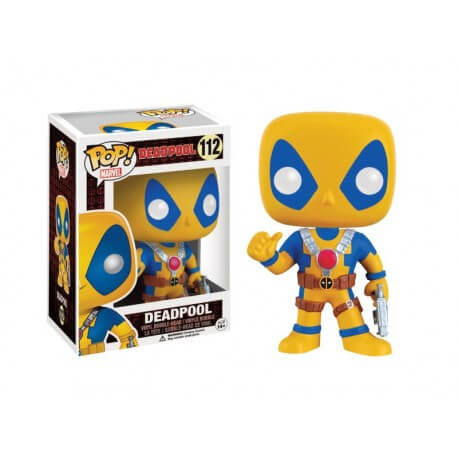 Figurine Marvel - Deadpool Yellow Costum Exclu Pop 10cm