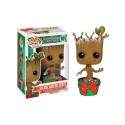 Figurine Guardians of the Galaxy - Baby Groot Holiday Snowy Exclu Pop 10cm