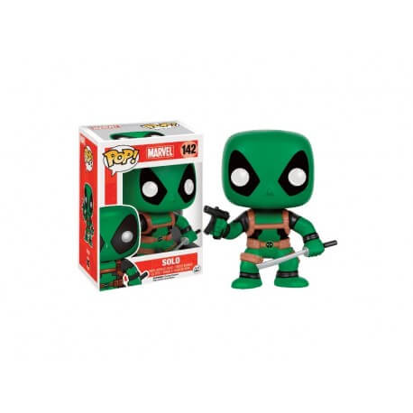 Figurine Marvel - Deadpool Rainbow Solo Green Exclu Pop 10cm