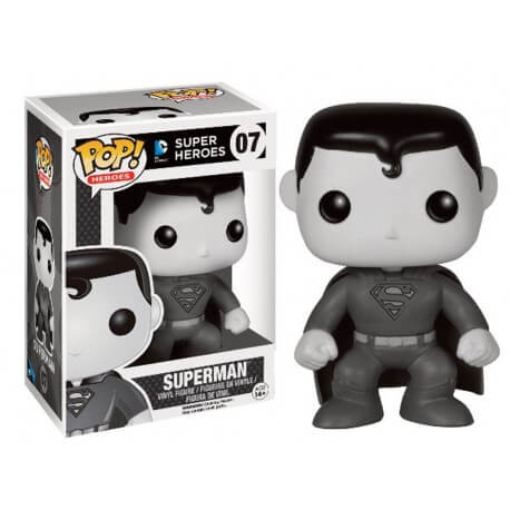 Figurine DC Heroes - Superman B&W Exclu Pop 10cm