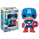 Figurine Marvel - Captain America 75Th Anniv Bouclier Photon Exclu Pop 10cm