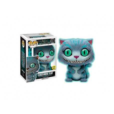 Figurine Disney - Alice In Wonderland Movie - Cheshire Cat Glow In The Dark Exclu Pop 10cm