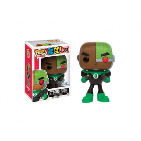 Figurine Dc Comics - Teen Titans Go ! - Cyborg As Green Lantern Pop 10cm Exclu