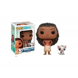 Figurine Disney Vaiana / Moana - Moana & Pua Pop 10cm