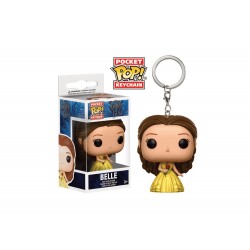 Porte Clé Disney La Belle et la Bête Movie - Belle en robe Jaune Pocket Pop 4cm