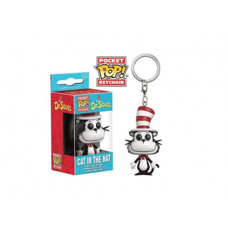 Porte Clé Dr Seuss - Cat In A Hat Pocket Pop 4cm