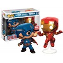 Figurine Captain America - Civil War - Pack Captain America et Iron Man Exclu Pop 10cm