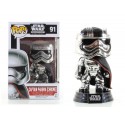 Figurine Star Wars - Captain Phasma Chrome Exclu Pop 10cm