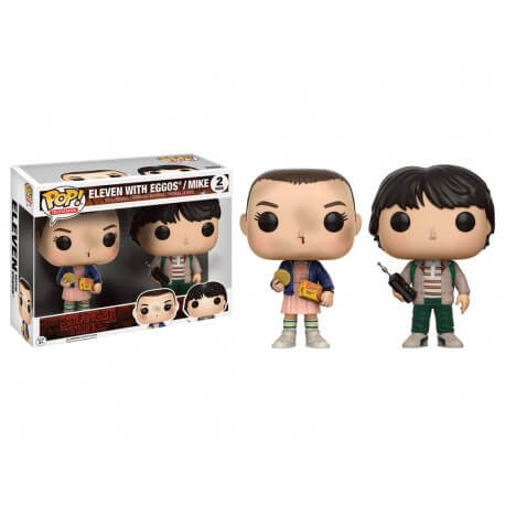 Figurine Stranger Things - 2-Pack Eleven & Mike Exclu Pop 10cm