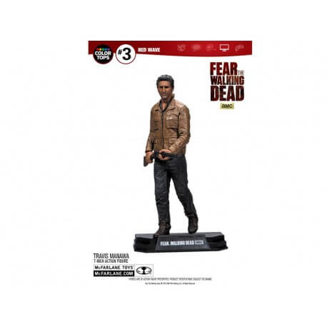 Figurine Fear The Walking Dead - Travis Manawa Color Tops 18 cm