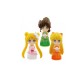 Figurine Sailor Moon - Set de 3 figurines Clear Colored Sparkle Dress Vol.2 Serenity / Venus / Jupiter 6cm