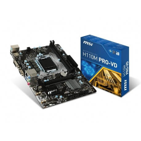 Carte mère MSI H110M Pro DV Intel Micro ATX Socket LGA1151