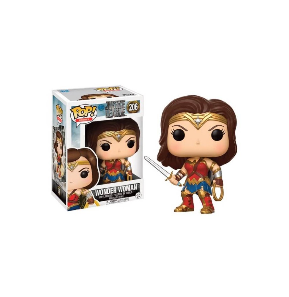 Figurine Dc Justice League Movie - Wonder Woman Pop 10cm