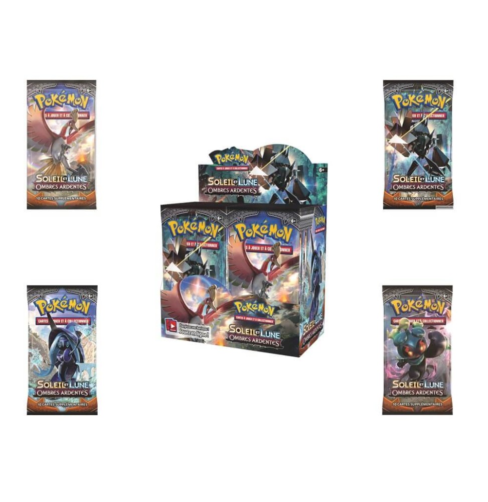 Pokemon - Booster Ombres Ardentes Soleil et Lune 3 - Modele Aleatoire