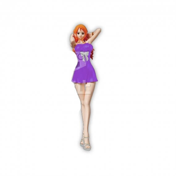 Figurine One Piece - Nami Purple Dress Glitter & Glamours 25cm