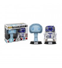 Figurine Star Wars - 2-Pack Leia Holo & R2D2 Exclu Pop 10cm