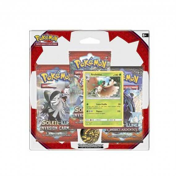 Pokemon - Pack 3 Booster Lune et Soleil 4 + Carte Promo