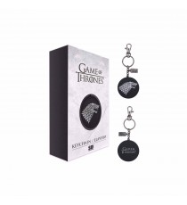 Porte Cle Game Of Thrones - Stark Logo Argent Metal