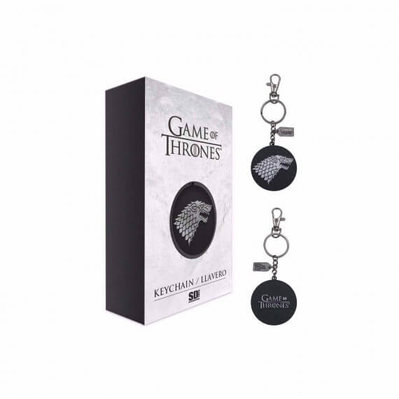 Porte Cle Game Of Thrones - Stark Logo Argent Metal