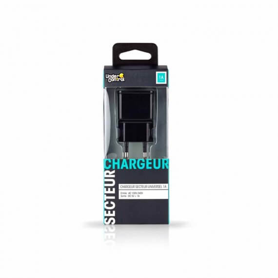 Chargeur Secteur Universel 1A Noir