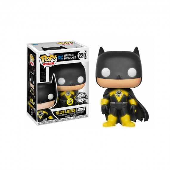 Figurine DC Comics - Batman Yellow Lantern Glow In The Dark Exclu Pop 10cm