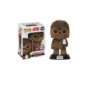 Figurine Star Wars Les Derniers Jedi - Chewbacca & Porg Flocked Exclu Pop 10cm