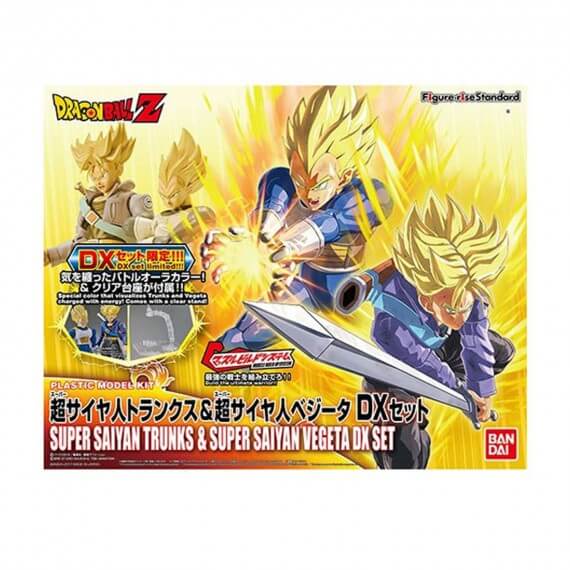 Maquette DBZ - Set Trunks Super Saiyan & Vegeta Super Saiyan Figure-Rise 14cm