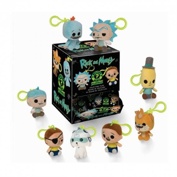 Porte Clé Peluche Rick Et Morty - 1 Sachet Au Hasard