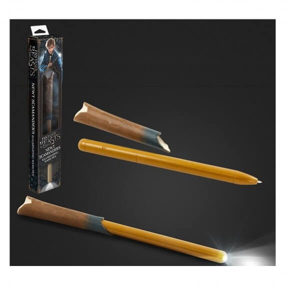 Stylo Harry Potter - Baguette Magique Norbert Dragonneau Lumineuse