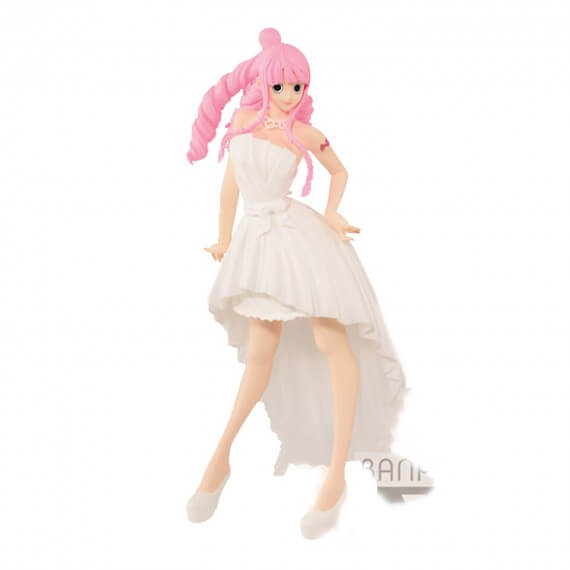 Figurine One Piece - Perhona Lady Edge Wedding Robe Blanche 22cm