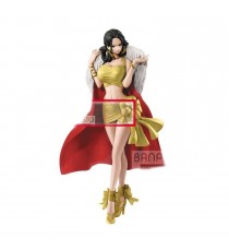 Figurine One Piece - Boa Hancock Christmas Dore Et Rouge Glitter & Glamours 25cm