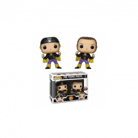 Figurine WWE - 2-Pack Bullet Club Young Bucks Exclu Pop 10cm