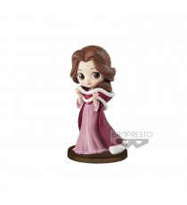 Figurine Disney - Belle Winter Costume Q Posket Characters Petit 7cm