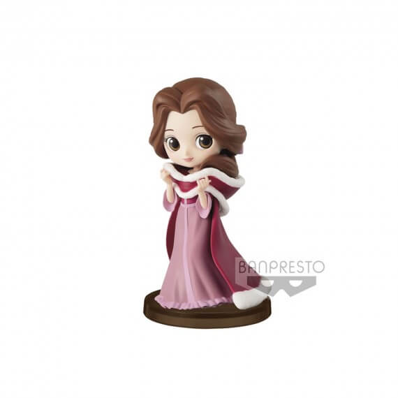 Figurine Disney - Belle Winter Costume Q Posket Characters Petit 7cm